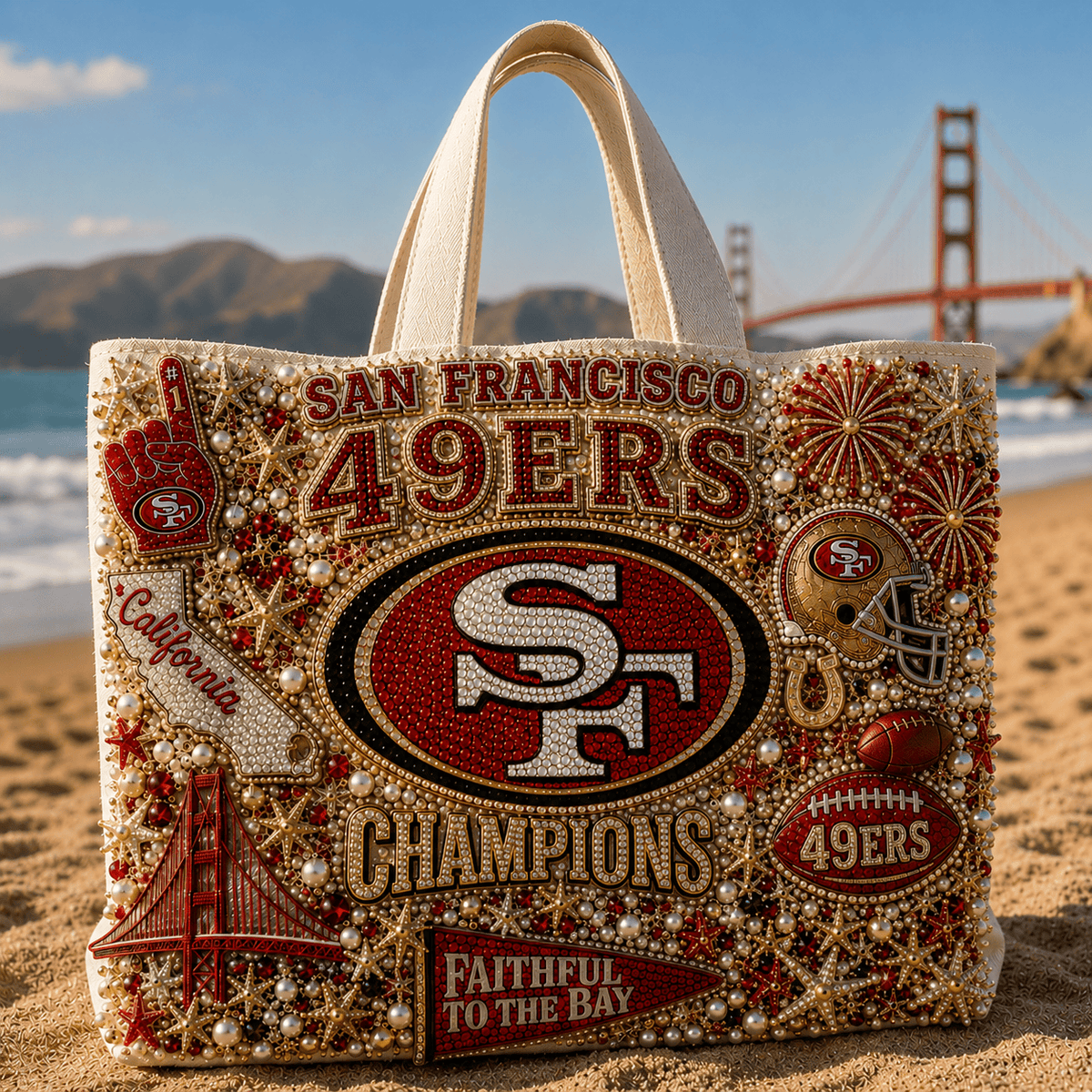 SF49 Summer Vibes Tote Bag TTNL