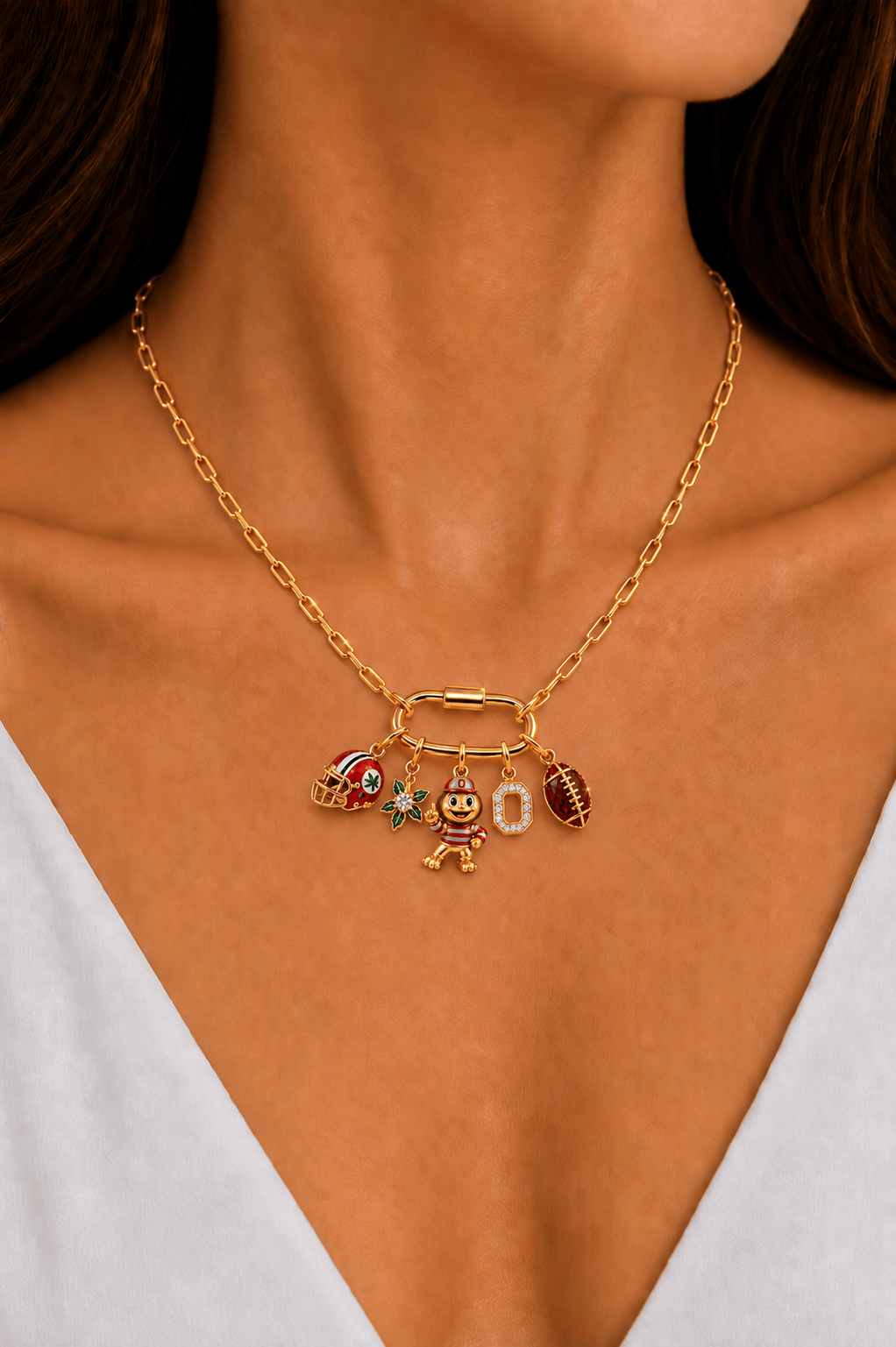 OSB Solid Gold Chain with Diamond Pendant TMH
