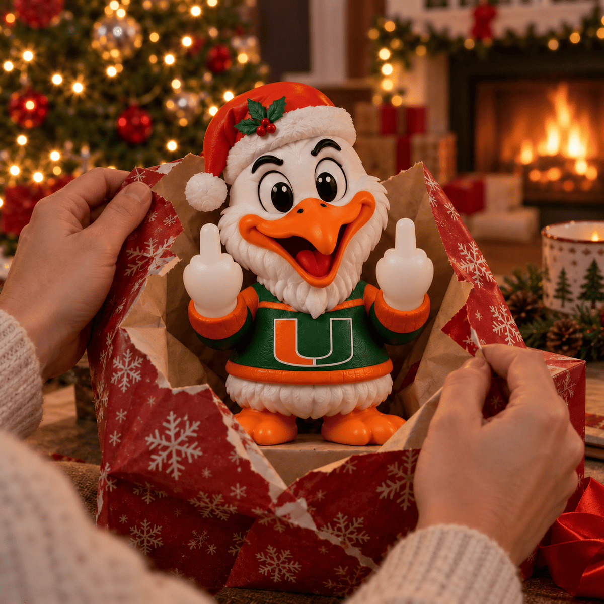 MHC Premium Christmas Middle Finger Character Light NTTB