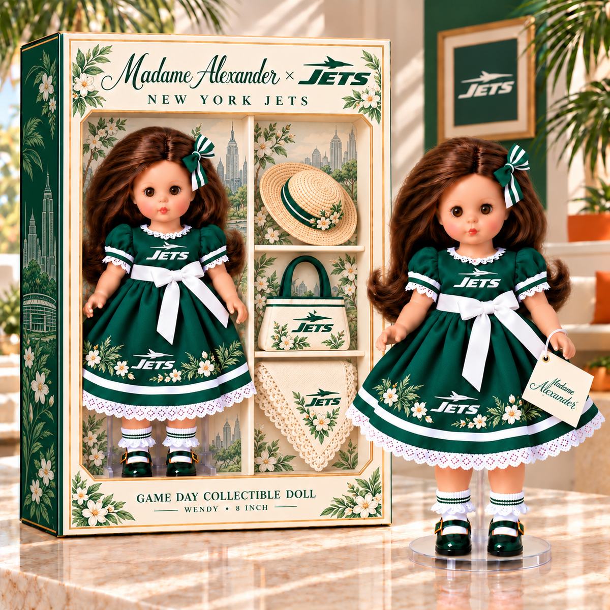 Premium NYJ Commemorative Collector Doll TMH