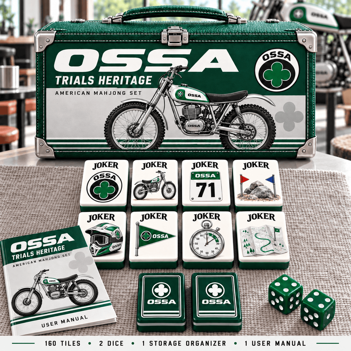 Premium OSS Mahjong Tiles Set PVNA